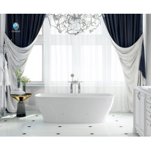 luxury bathroom design resin stone material non-yellow indoor soaking one person hot bath